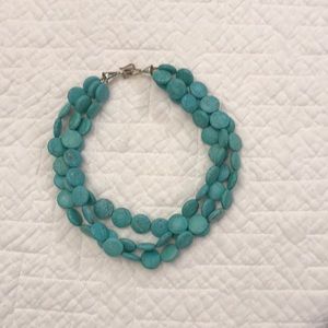 STELLA & DOT 3 Strand Turquoise necklace